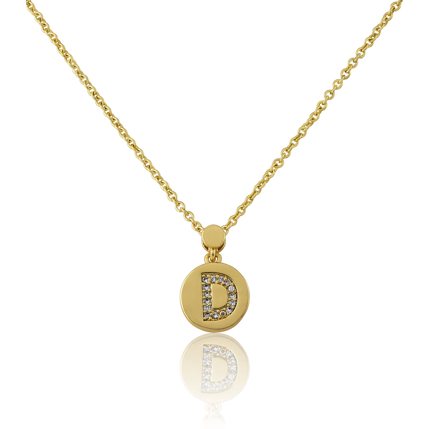 LMTS Classic! Initial Disc Pendant Necklace