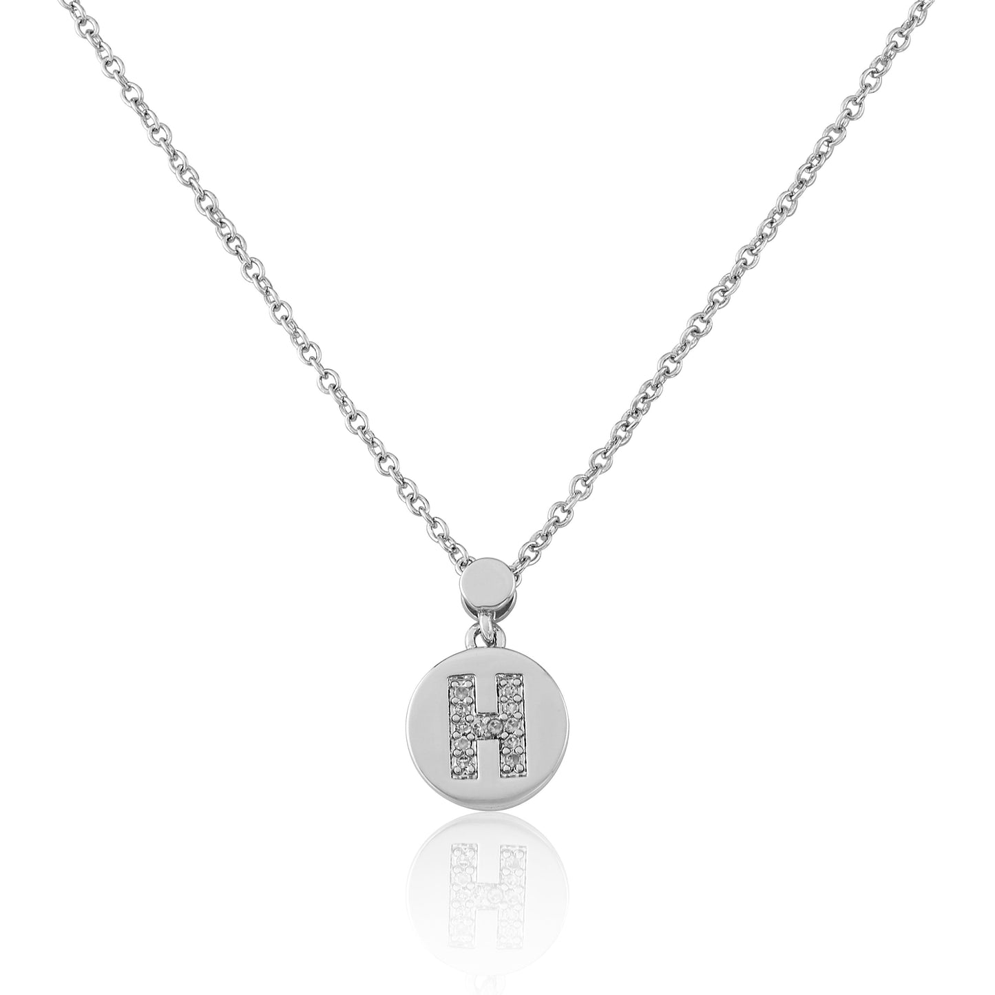 LMTS Classic! Initial Disc Pendant Necklace