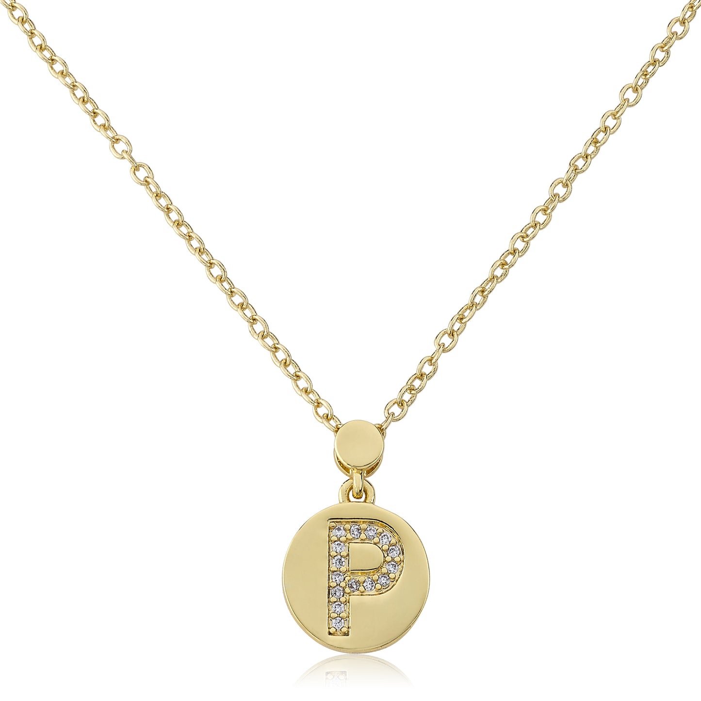 LMTS Classic! Initial Disc Pendant Necklace