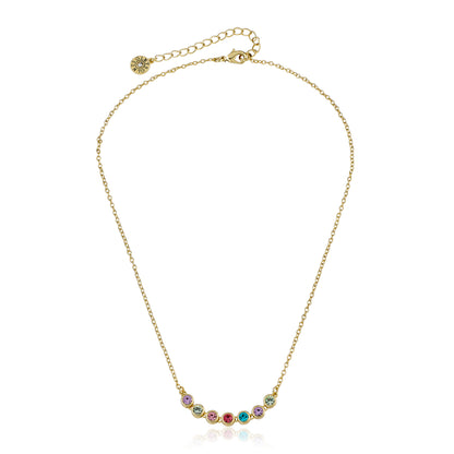 Rainbow Bezel Necklace