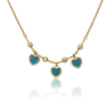 Triple Heart Dangle Necklace