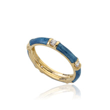 STACKABLE STUNNERS Enamel & Cubic Zirconia Thin Ring